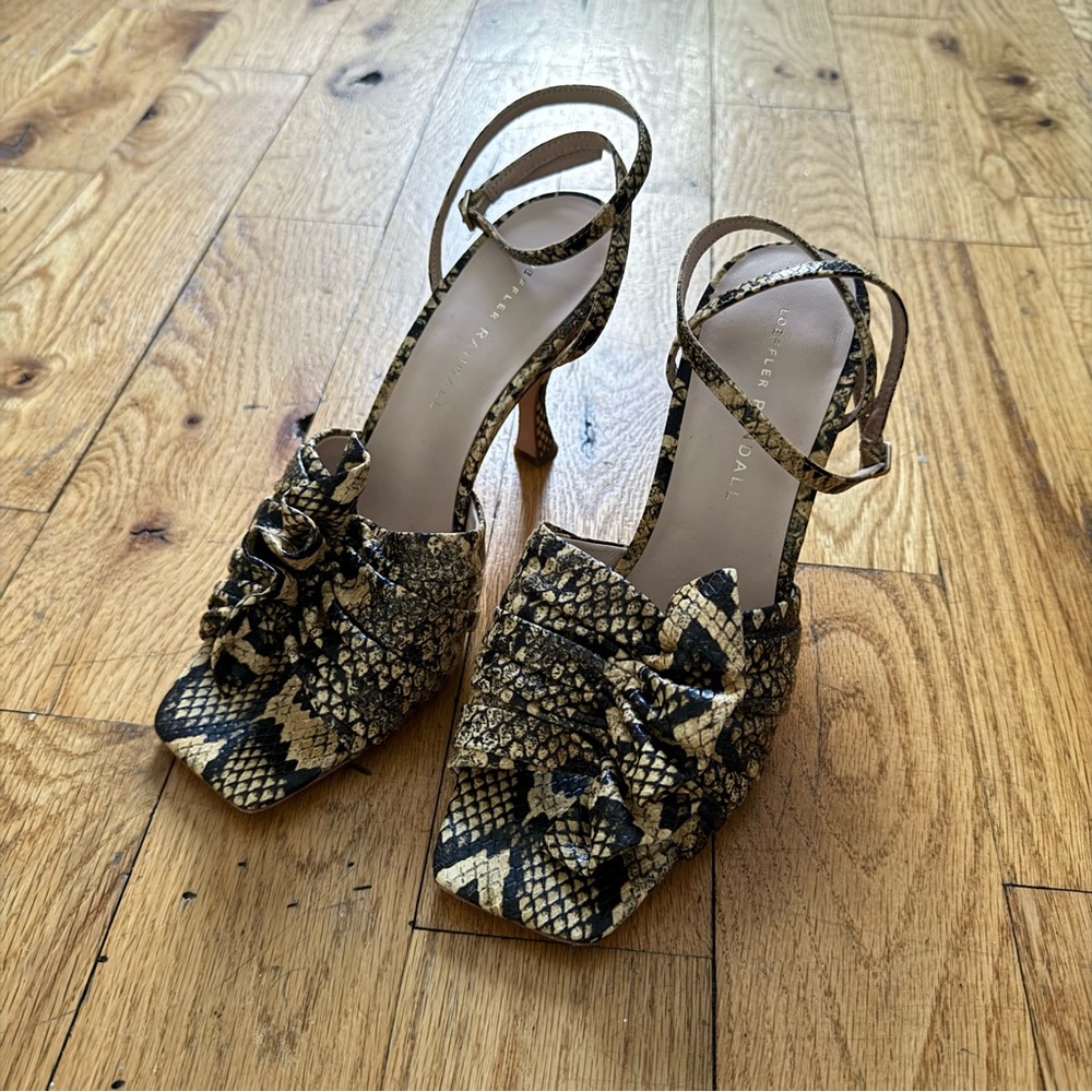 Snake Print Heels